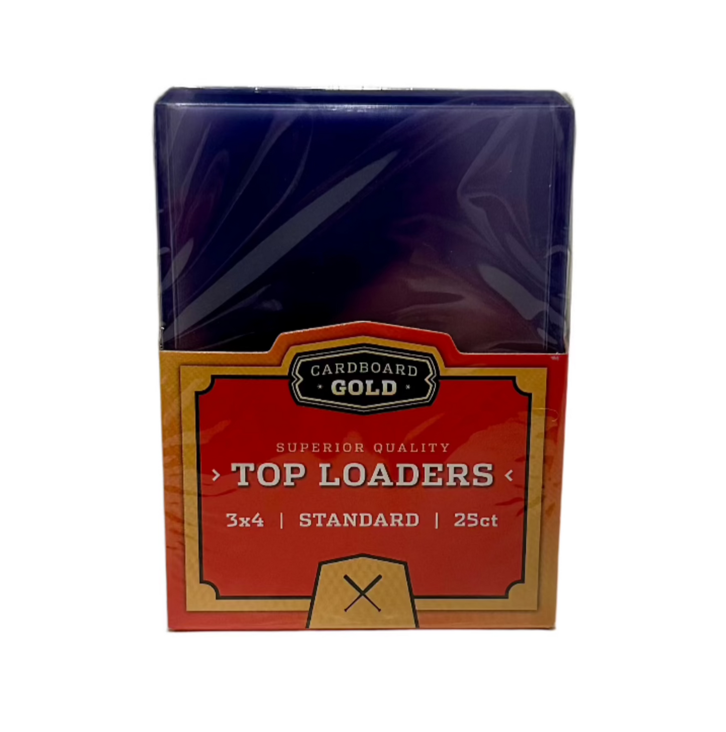 Cardboard Gold Standard 3x4 Top Loaders (25 Pack)