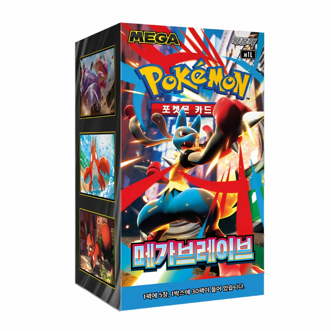 korean booster box Pokémon Mega Brave m1L Korean Booster Box – Magikart Cards Inc
