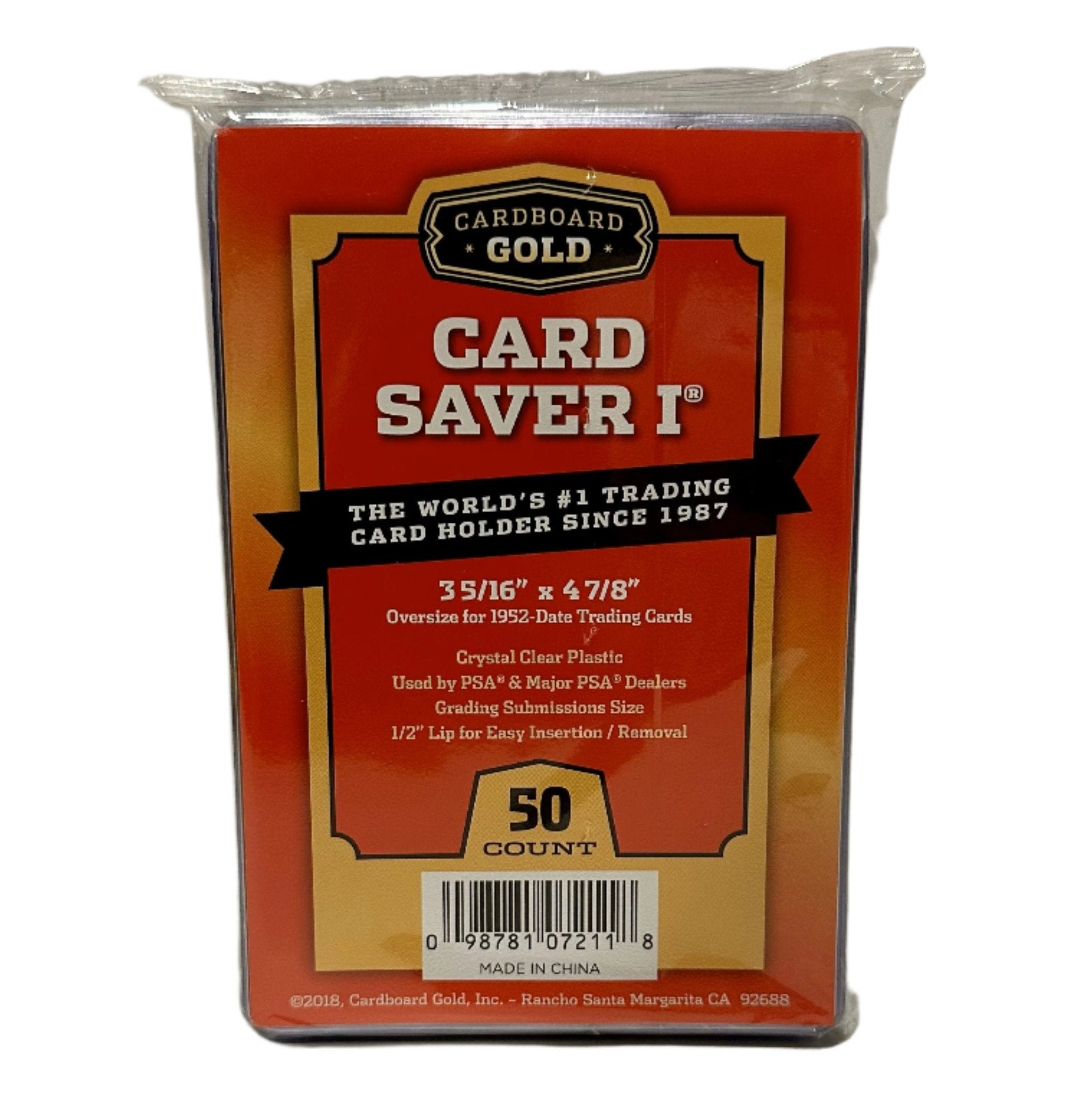 Simi Ridge Card Saver Cardboard Gold Card Saver 1 Semi Rigid Holders (50 Pack) – Magikart ...