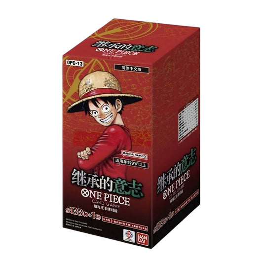 One Piece Carrying on His Will OPC-13 Chinese Booster Box